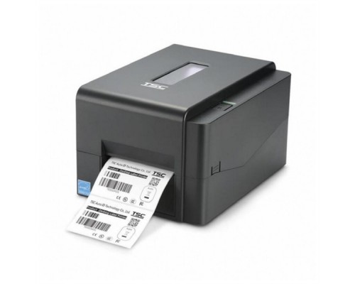 Принтер этикеток TSC TT TE200 U серый, в комплекте с риббоном (same 99-065A101-R0LF00), USB, 4