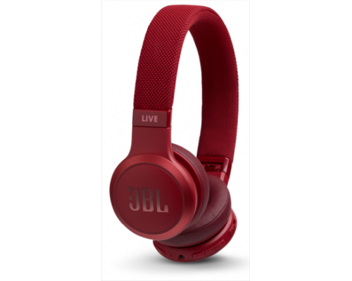 Гарнитура JBL LIVE 400BT наушники накладные с микрофоном: BT 4.2, до 24 часов, 1.33м, Google Ассистент, цвет красный