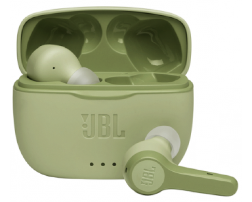 Гарнитура JBL T215 TWS наушники внутриканальные с микрофоном: BT 5.0, до 5 часов, цвет зеленый