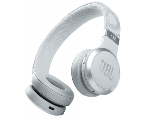 Гарнитура JBL Live 460NC наушники накладные с микрофоном: BT 5.0, до 50 часов, 1.2м, цвет белый