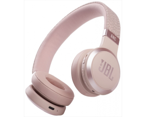 Гарнитура JBL Live 460NC наушники накладные с микрофоном: BT 5.0, до 50 часов, 1.2м, цвет розовый