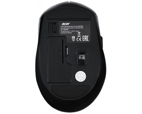 Мышь ACER OMR060 Wireless 2.4G Mouse, 800/1200/1600dpi, Black