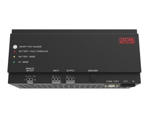 Источник бесперебойного питания Powercom DRU 500VA/300W, DIN Rail, 230V, RS-232, 2 year warranty (1114005)