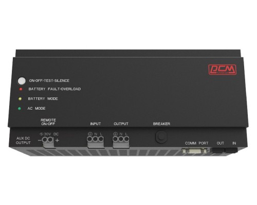 Источник бесперебойного питания Powercom DRU 500VA/300W, DIN Rail, 230V, RS-232, 2 year warranty (1114005)