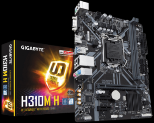 Материнская плата GIGABYTE H310M H 1.0 LGA1151 H310 PCI-E Dsub GbLAN SATA 2DDR4 MicroATX