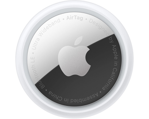 Умный брелок Apple AirTag (4 штуки), IP67, Bluetooth, NFC, Accelerometer, Speaker, CR2032 bat., d-31.9 mm, h-8 mm, 11 g