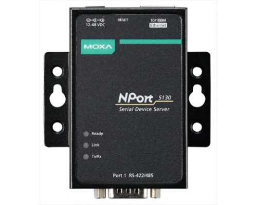 Ethernet сервер последовательных интерфейсов,  NPort 5130 1 port RS-422/485, Power Adapter, DB9