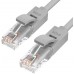 Патчкорд Greenconnect  прямой, малодымный LSZH 3.0m UTP кат.5e, серый, 24 AWG, литой, ethernet high speed 1 Гбит/с, RJ45, T568B, GCR-50687