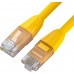 Патчкорд GCR  прямой 3.0m LSZH UTP кат.6, желтый, 24 AWG, литой без фиксатора, ethernet high speed, RJ45, T568B