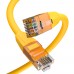 Патчкорд GCR  прямой 3.0m LSZH UTP кат.6, желтый, 24 AWG, литой без фиксатора, ethernet high speed, RJ45, T568B