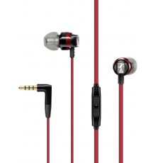 Наушники Sennheiser/ внутриканальные 17 – 21000 Гц 1,2м, угловой jack3,5мм, 118дБ микрофон, комплект ушных адаптеров (XS/S/M/L), чехол, красные                                                                                                           