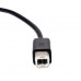 Кабель Greenconnect  1.0m USB 2.0, AM/BM, черный, 28/28 AWG, экран, армированный, морозостойкий, GCR-UPC5M-BB2S-1.0m