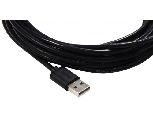 Кабель Greenconnect  1.0m USB 2.0, AM/BM, черный, 28/28 AWG, экран, армированный, морозостойкий, GCR-UPC5M-BB2S-1.0m