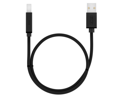 Кабель Greenconnect  1.5m USB 2.0, AM/BM, черный, 28/28 AWG, экран, армированный, морозостойкий, GCR-UPC5M-BB2S-1.5m