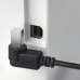 Кабель Greenconnect  3.0m USB 2.0, AM/BM угловой, черный, 28/28 AWG, экран, армированный, морозостойкий, GCR-UPC3M2-BB2S-3.0m