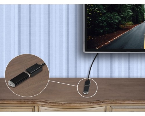 Удлинитель Greenconnect 1.5m USB 2.0, AM/AF, черный, 28/28 AWG, экран, армированный, морозостойкий, GCR-UEC6M-BB2S-1.5m