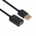 Удлинитель Greenconnect  USB 2.0  1.8m черный, AM / AF, 28/28 AWG, экран, армированный, морозостойкий, GCR-50567