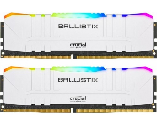 Оперативная память Crucial 32GB Kit (16GBx2) DDR4 3200MT/s CL16 Unbuffered DIMM 288 pin Ballistix White RGB