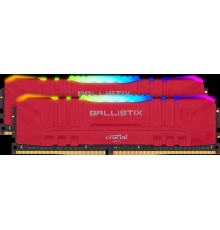 Оперативная память Crucial 16GB Kit (8GBx2) DDR4 3200MT/s CL16 Unbuffered DIMM 288 pin Ballistix Red RGB                                                                                                                                                  