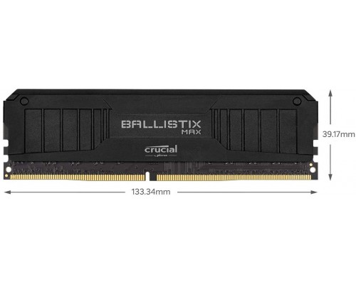 Оперативная память Crucial 16GB Kit (8GBx2) DDR4 4400MT/s CL19 Unbuffered DIMM 288 pin Ballistix MAX Black