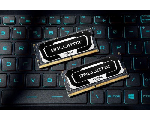 Память для ноутбука Crucial 16GB Kit (8GBx2) DDR4 2666MT/s CL16 Unbuffered SODIMM 260 pin Ballistix Black