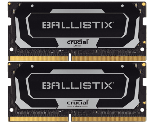 Память для ноутбука Crucial 16GB Kit (8GBx2) DDR4 2666MT/s CL16 Unbuffered SODIMM 260 pin Ballistix Black