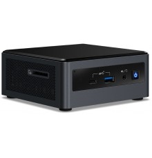 Платформа Intel NUC, Intel Core i7-10710U, 4.7 GHz Turbo, DDR4-2666 SODIMM (up to 64Gb max), VGA Intel UHD Graphics (USB-C(DP1.2)+HDMI 2.0a), 4xUSB3.1, 1x m.2 SSD, 1x2.5HDD, GBL, WiFi+BT, SDXC slot, Black,VESA, powercord EU, IR-port, Kensingto       