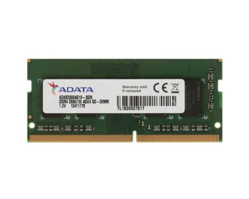 Модуль памяти для ноутбука SODIMM 4GB PC21300 DDR4 SO AD4S26664G19-SGN ADATA