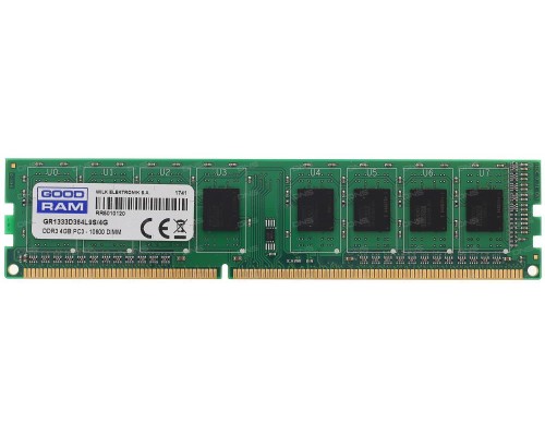 Модуль памяти DIMM 4GB PC10600 DDR3 GR1333D364L9S/4G GOODRAM