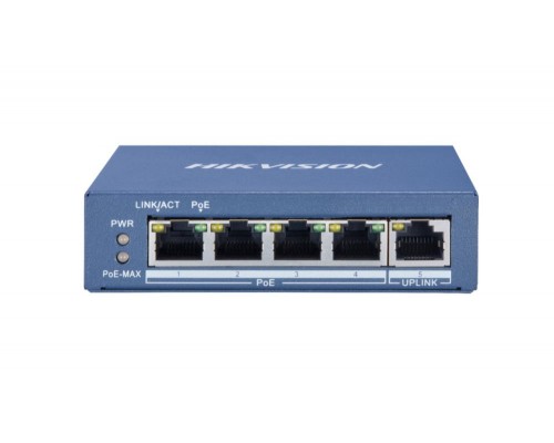 Коммутатор 4PORT 1000M POE DS-3E0505P-E HIKVISION