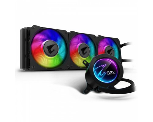 Жидкостная система охлаждения AORUS WATERFORCE X 360 , 3 x 120mm ARGB Fan, RTL