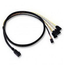 Кабель ACD-SFF8643-SATASB-A1, INT SFF8643-to-4*SATA+SB ( HDmSAS -to- 4*SATA+SideBand internal cable) 100cm (6705050-100)                                                                                                                                  