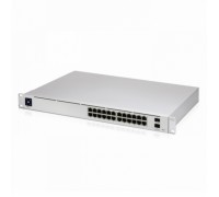 PoE-коммутатор в стойку, UniFi Switch Pro 24 PoE [USW-Pro-24-EU] Ubiquiti 24х 1G RJ45, 2х 10G SFP+, раздача 400 Вт                                                                                                                                        