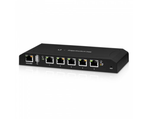 PoE-коммутатор, EdgeSwitch 5XP [ES-5XP-EU] Ubiquiti 5х 1G RJ45, раздача 55 Вт