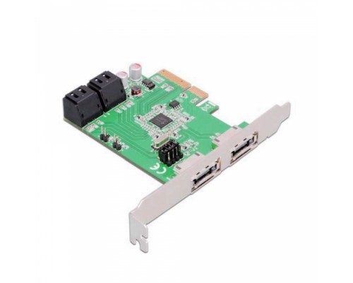 Контроллер Speed Dragon FG-EST24A-1-3L01 PCI-E SATA 6G 4 port CARD, Asmedia ASM1064