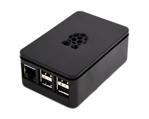 Корпус ACD Black ABS Plastic case with Logo for Raspberry Pi 3 B/B+, совместим с креплением VESA Mount (RASP1793) RA179