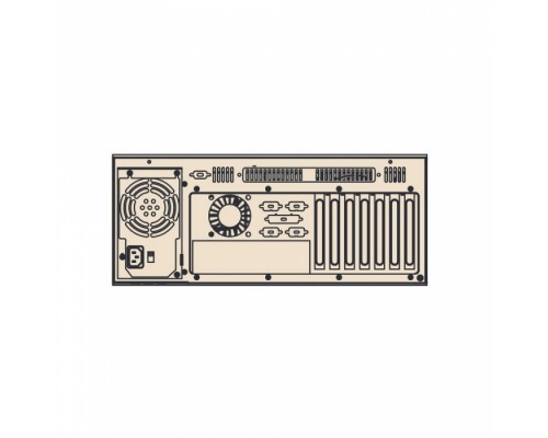 Корпус 4U для ATX материнской платы, отсеки 3x5.25