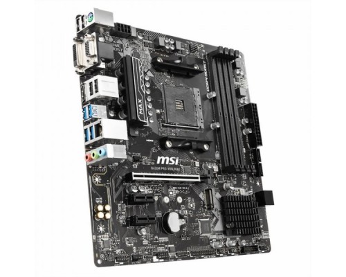 Материнская плата B450M PRO-VDH MAX, Socket AM4, AMD®B450, 4xDDR4-2667, 1xPCI-Ex16x, 2xPCI-Ex1x, D-SUB+DVI-D+HDMI, 4xSATA3(RAID 0/1/10), 1xM.2, 8 Ch Audio, GLan, (4+4)xUSB2.0, (4+2)xUSB3.2, 1xPS/2, mATX, RTL