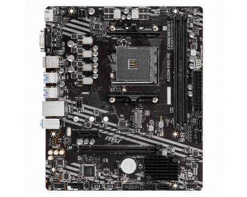 Материнская плата A520M PRO-VH ,mATX, Socket AM4, AMD® A520, 2xDDR4-4600, HDMI+VGA, 1xPCI-Ex16x, 1xPCI-Ex1x, 4xSATA3(RAID 0/1/10), 1xM.2, 8 Ch Audio, GLan, (2+4)xUSB2.0, (4+2)xUSB3.2, 2xPS/2