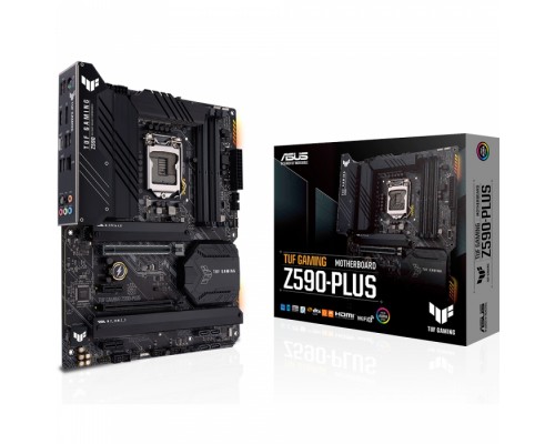 Материнская плата Z590 PLUS, ATX, Socket 1200, Intel®Z590, 4xDDR4-2933, HDMI+DP, 3xPCI-Ex16, 2xPCI-Ex1, 6xSATA3(RAID 0/1/5/10), 3xM.2, 8 Ch Audio, 1x2.5GLan, (2+4)xUSB2.0, (3+2)xUSB3.2, (1+1)xUSB3.2 Type-C™