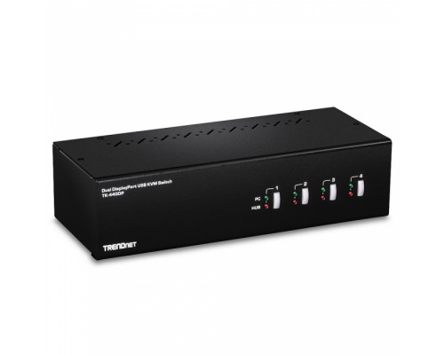 Переключатель 4-Port Dual Monitor Display Port KVM Switch RTL