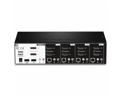 Переключатель 4-Port Dual Monitor Display Port KVM Switch RTL