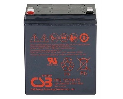 Аккумулятор CSB HRL1225W FR, 12V  6Ah F2