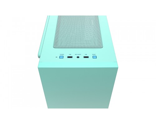 Корпус Deepcool MACUBE 110 GRBL без БП, боковое окно (закаленное стекло), голубой, mATX