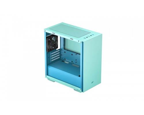 Корпус Deepcool MACUBE 110 GRBL без БП, боковое окно (закаленное стекло), голубой, mATX