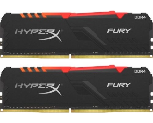 Модуль памяти DDR4 Kingston 32Gb KIT (16GbX2) 3000MHz HyperX FURY RGB CL16 [HX430C16FB4AK2/32]