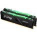 Модуль памяти KINGSTON Fury Beast Gaming DDR4 Общий объём памяти 16Гб Module capacity 8Гб Количество 2 3600 МГц Радиатор Множитель частоты шины 17 1.35 В RGB черный KF436C17BBAK2/16