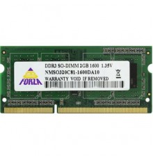 Модуль памяти SO-DIMM DDR3 Neo Forza 2GB 1600MHz PC12800 CL11 1.35V Retail                                                                                                                                                                                