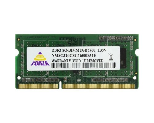 Модуль памяти SO-DIMM DDR3 Neo Forza 2GB 1600MHz PC12800 CL11 1.35V Retail