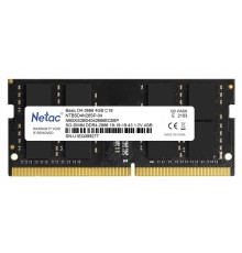Модуль памяти SO-DIMM DDR4 Netac Basic 4GB 2666MHz CL19 1.2V / NTBSD4N26SP-04                                                                                                                                                                             